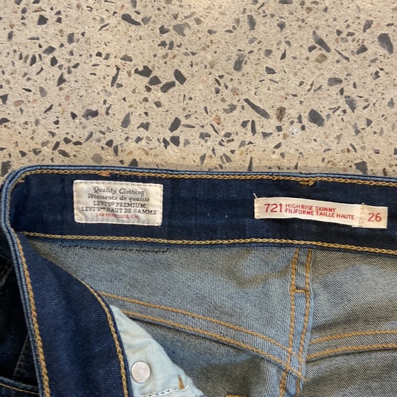 High waist Skinny Levi’s jeans 721 - Picture 4 of 7